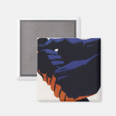 Aimant Vintage usine, production manufacturière (Recto/Verso)