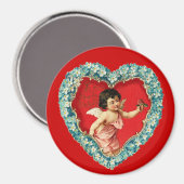 Aimant Vintage Valentine Heart (Recto/Verso)