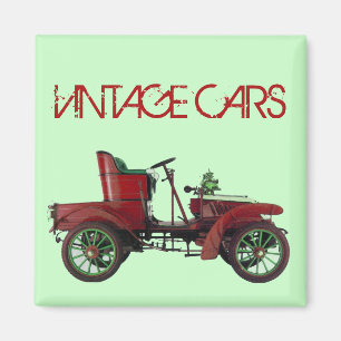 Aimant VINTAGE VOITURE AUTO RESTAURATION AUTOMOTIVE Vert 