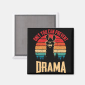 Aimant Vintage Vous Pouvez Empêcher Le Drame Llama (Recto/Verso)
