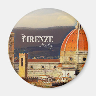 Aimant Vintage voyage Florence Firenze Italie Eglise Duom