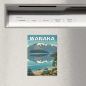 Aimant Vintage Wanaka New Zealand Travel (In Situ (Lave-vaisselle))