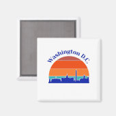 Aimant Vintage Washington D.C. (Recto/Verso)