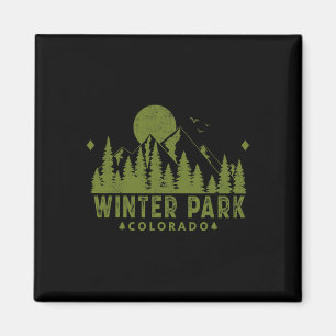 Aimant Vintage Winter Park Colorado Co montagne de ski ex
