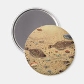 Aimant Vintages, Marine Ocean Life Poisson plat (Recto/Verso)