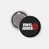Aimant Vinyl Junkie (Recto/Verso)