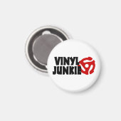 Aimant Vinyl Junkie (Recto/Verso)