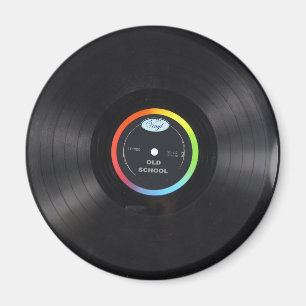 aimant vinyle de l'ancienne école