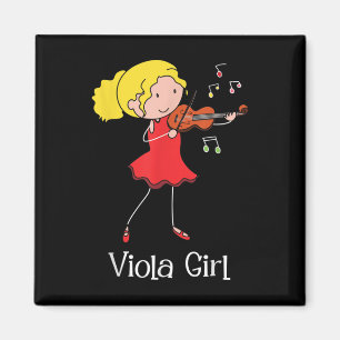 Aimant Viola Girl - Violist Symphony Band Jazz Music Love