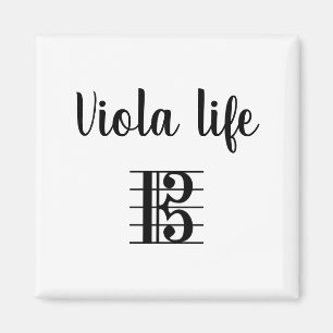 Aimant Viola Life Alto Clef Music
