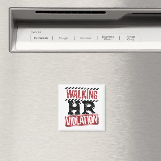 Aimant Violation des RH à pied Cauchemar des ressources h (In Situ (Lave-vaisselle))