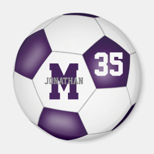 Aimant violet blanc coutume équipe de football couleurs c