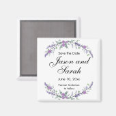 Aimant violet de lavande eucalyptus rose (Recto/Verso)