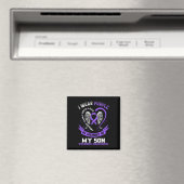 Aimant Violet En Mémoire De Mon Fils Sensibilisation À L' (In Situ (Lave-vaisselle))