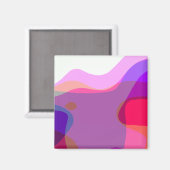 Aimant Violet Et Rose Art Abstrait 109 (Recto/Verso)