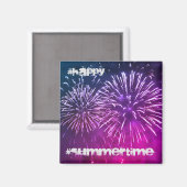 Aimant violet fireworks summer night (Recto/Verso)