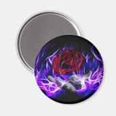 Aimant Violet flamme rose et la main des dieux (Recto/Verso)