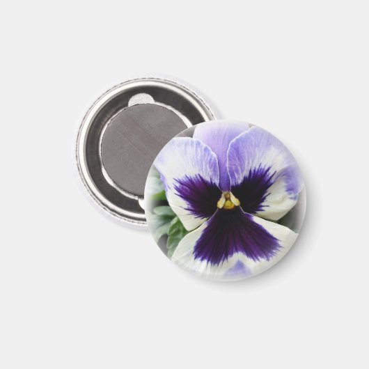 Aimant violet profond sur blanc (Recto/Verso)