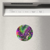 Aimant Violet, Vert citron, Art Fluide Noir (In Situ (Lave-vaisselle))