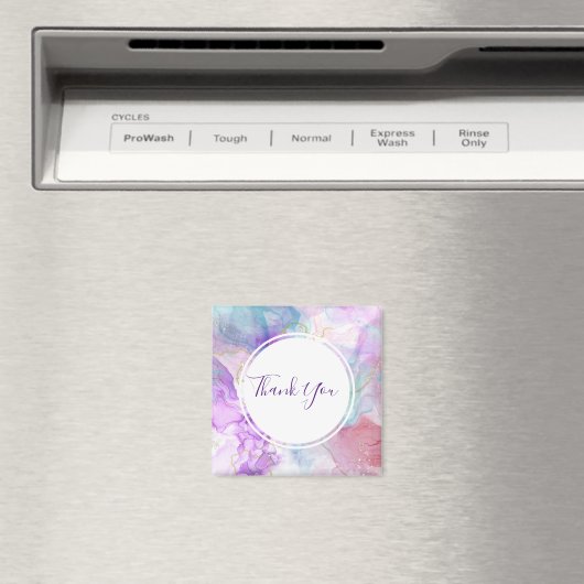 Aimant Violet, Vert, Rose Couleurs Merci (In Situ (Lave-vaisselle))