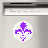 Aimant Violet violet fleur de lis (In Situ (Lave-vaisselle))