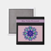 Aimant Violette bleue vivace (Recto/Verso)