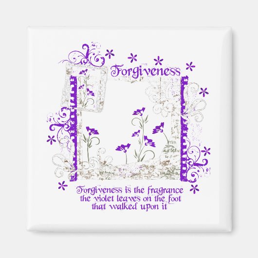 Aimant Violette de pardon (Devant)