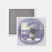 Aimant violettes dans un bocal de lune (Recto/Verso)