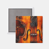 Aimant Violon artistique (Recto/Verso)
