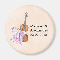 Violon, Chaussures de Ballet, Fleurs et Papillons