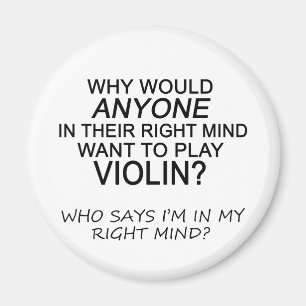 Aimant Violon droit d'esprit