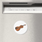 Aimant Violon : Modèle 3D : (In Situ (Lave-vaisselle))