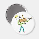 Aimant Violon Stickman (Recto/Verso)