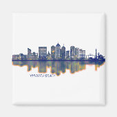 Aimant Virginia Beach Skyline (Devant)