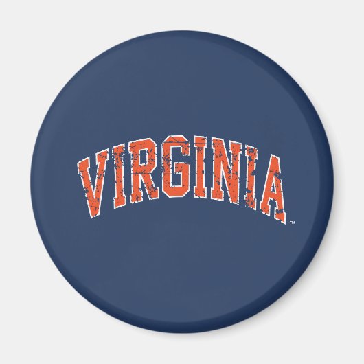 Aimant Virginia Wordmark en détresse (Devant)