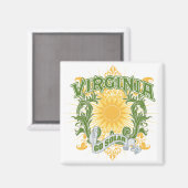 Aimant Virginie solaire (Recto/Verso)