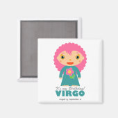 Aimant Virgo Zodiac pour enfants (Recto/Verso)