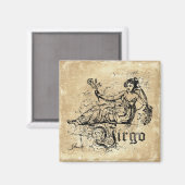 Aimant Virgo Zodiac vintage (Recto/Verso)