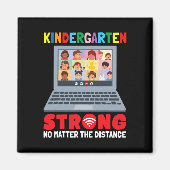 Aimant Virtual Kindergarten Fun 100 jours d'enseignement (Devant)