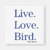 Aimant Vis. Amour. Oiseau. (Devant)