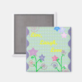 Aimant Vis, Rire, Aimer maget (Recto/Verso)