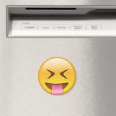Aimant Visage Avec Tongue Hachée Et Yeux Fermés (In Situ (Lave-vaisselle))