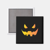 Aimant Visage Citrouille effrayant pour Halloween (Recto/Verso)