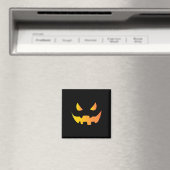 Aimant Visage Citrouille effrayant pour Halloween (In Situ (Lave-vaisselle))