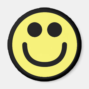 Aimant Visage classique jaune