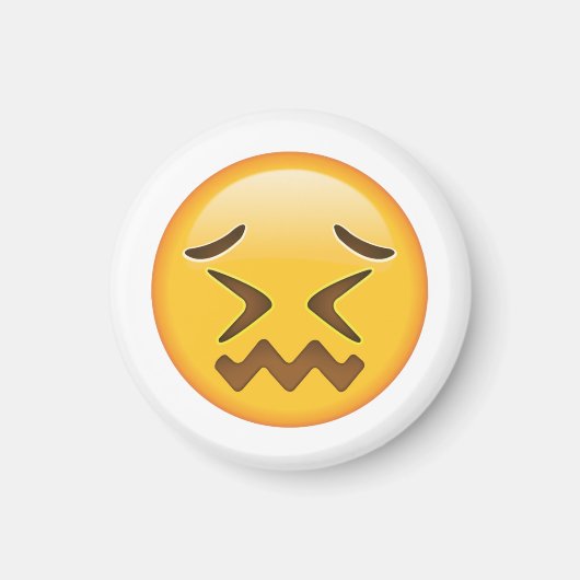 Aimant Visage confus - Emoji (Devant)