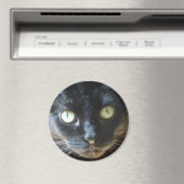 Aimant Visage de chat noir (In Situ (Lave-vaisselle))