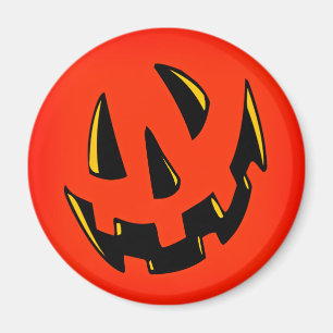 Aimant Visage de citrouille de Halloween
