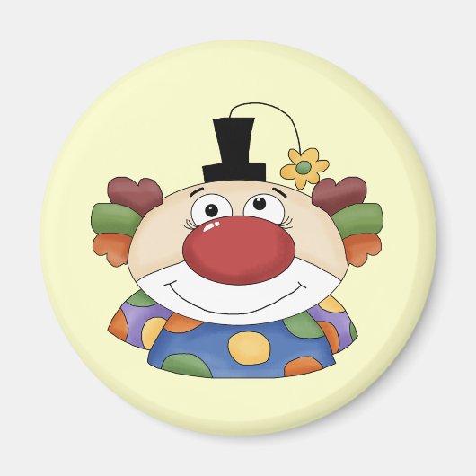 Aimant Visage de clown doux (Devant)
