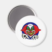 Aimant Visage de clown malin (Recto/Verso)